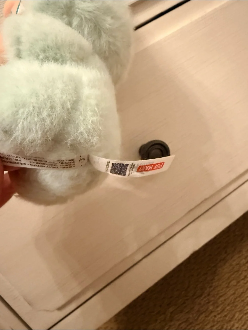 Authentic Labubu Plush Clip-On Toy Keychain - Mint